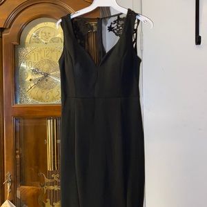 Black long evening dress